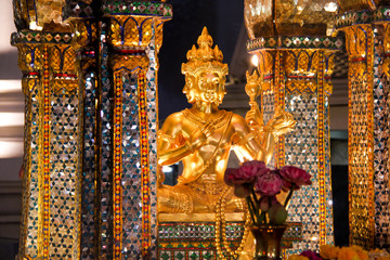 Erawan Shrine, Famous Landmark in Bangkok, Thailand