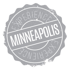 Minneapolis stamp. Grunge design with dust scratches. Effects can be easily removed for a clean, crisp look. Color is easily changed.