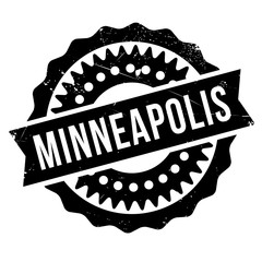 Minneapolis stamp. Grunge design with dust scratches. Effects can be easily removed for a clean, crisp look. Color is easily changed.