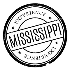 Mississippi stamp. Grunge design with dust scratches. Effects can be easily removed for a clean, crisp look. Color is easily changed.