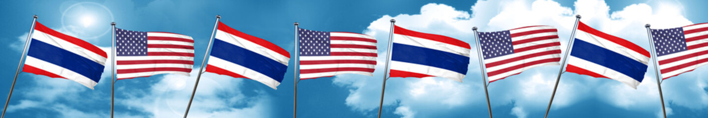 Thailand flag, 3D rendering