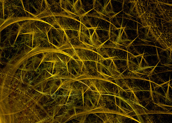  Wide Abstract SteamPunk  Background - Fractal Art