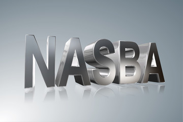Accounting term - NASBA - National Association of State Boards of Accountancy -    3D image