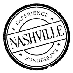 Nashville stamp. Grunge design with dust scratches. Effects can be easily removed for a clean, crisp look. Color is easily changed.
