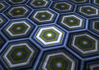 Fractal HiTech  Tile  Background  - Fractal Art