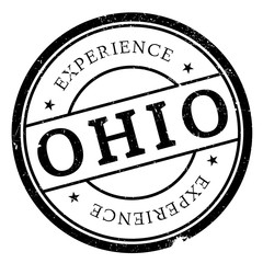 Ohio stamp. Grunge design with dust scratches. Effects can be easily removed for a clean, crisp look. Color is easily changed.