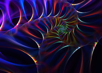 Fractal Abstract  Helical  Background -  Fractal Art
