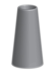 isolated grey vase