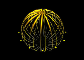 Fractal Glowing Sphere  - Fractal Art 