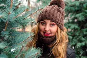 girl in winter weather