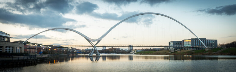 Infinity bridge, Stockton on Tees, Cleveland, UK