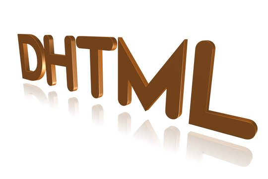Programming Term - DHTML - Dynamic HTML - 3D image