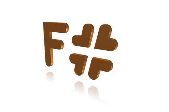 Programming Term - F# - F Sharp - Programming Language  - 3D image