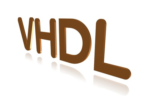 Programming Term - VHDL - Very High Speed Integrated Circuit -  3D image