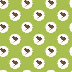 Tiling spring background. Holiday wrapping paper, vector design