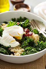 Healthy kale and quinoa salad