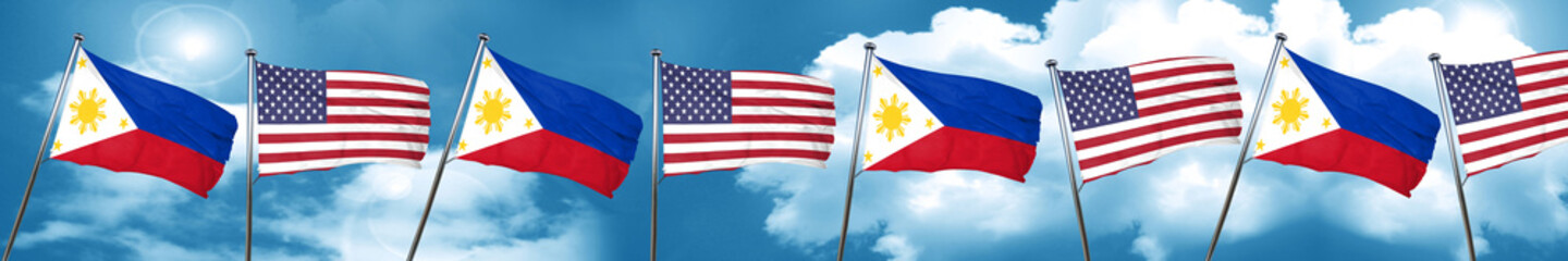 Philippines flag, 3D rendering