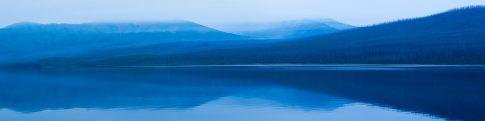 Smoky morning at Lake McDonald