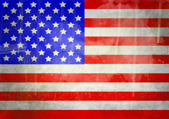 USA grunge flag
