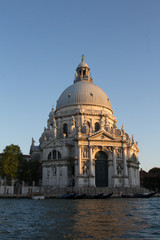 Fototapeta na wymiar View of Santa Maria della Salute from the Grand Canal