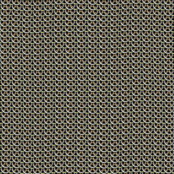 Continuous pattern  of ring armour scale