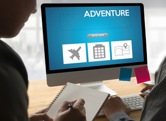 touch Online holiday reservation booking interface to go trip ad