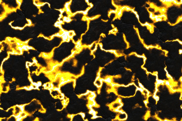 Continuous pattern with  hot lava