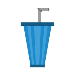 straw soda icon image design, vector illustration