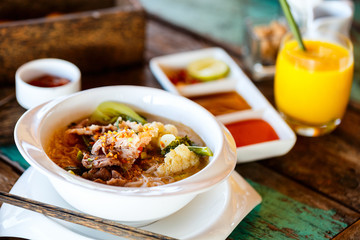 Asian noodle soup