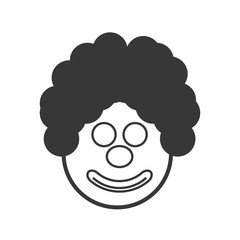 party face clown icon image, vector illustration design