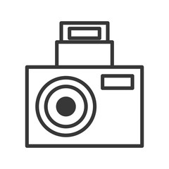 camara party icon design image, vector illustration