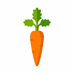 Fotobehang Carrot icon © Janis Abolins