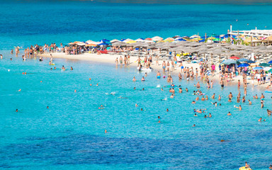 Tuerredda, one of the most beautiful beaches in Sardinia. - 135876954