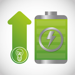 ecology and energy saving care image, vector illustration