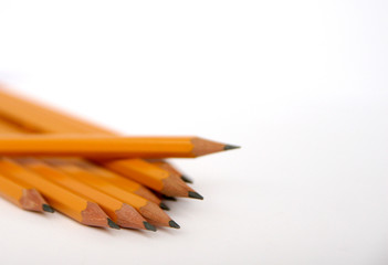 Grey color pencils set
