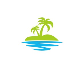 Fototapeta na wymiar Island logo