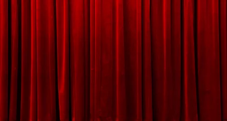 Horizontally seamless illustration of a red curtain © ddukang