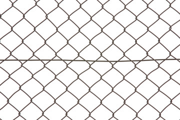 Fototapeta premium Wire mesh metal isolated on a white background