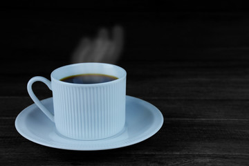 Hot coffee concept.