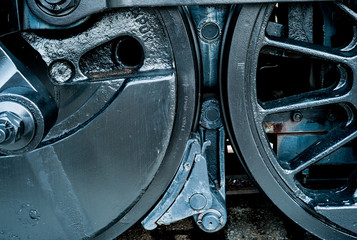 Old Railroad Engine Wheels, Kentucky, USA