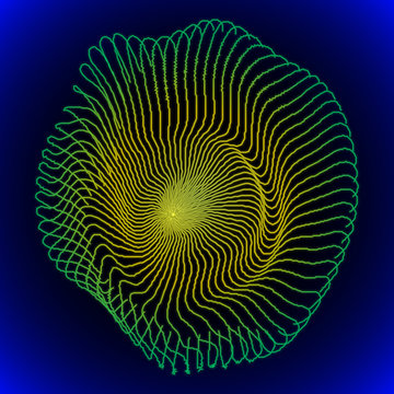 Glowing jellyfish -  vector illustration