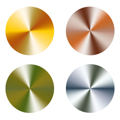 Set of Conical Mesh Gradient    - vector illustration