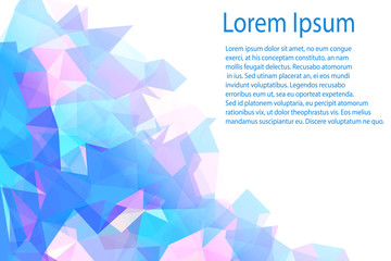 Fototapeta premium Polygonal abstract background - vector illustration 