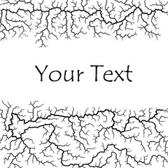 Cracks background - vector illustration 