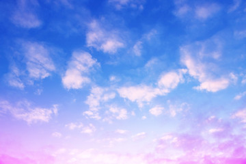 Colorful sky at sunset.