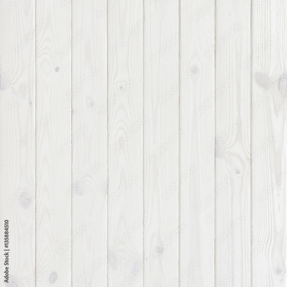 Wall mural white wood texture, natural pattern background