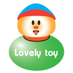 lovely toy vector design