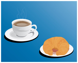 breakfast set vector design