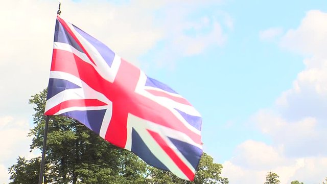 Britain flag in the camp