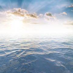 beautiful sky over sea